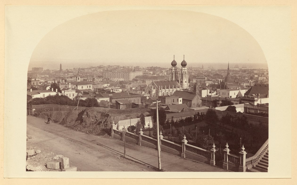Widok z rezydencji Chasa Crockera na wschód autorstwa Carleton Watkins