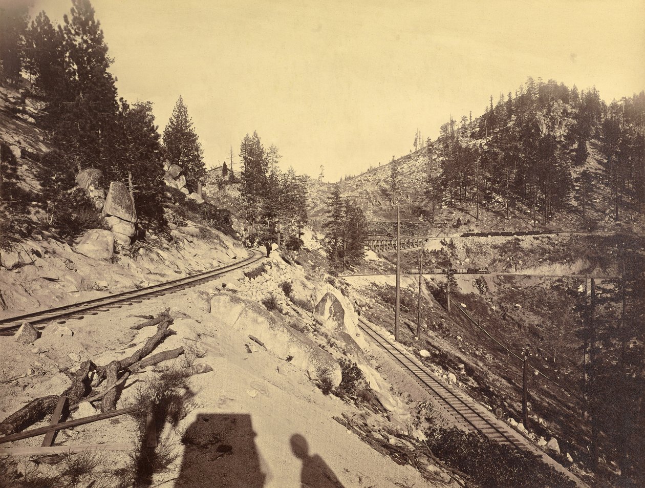 Widok na jezioro Tahoe autorstwa Carleton Watkins
