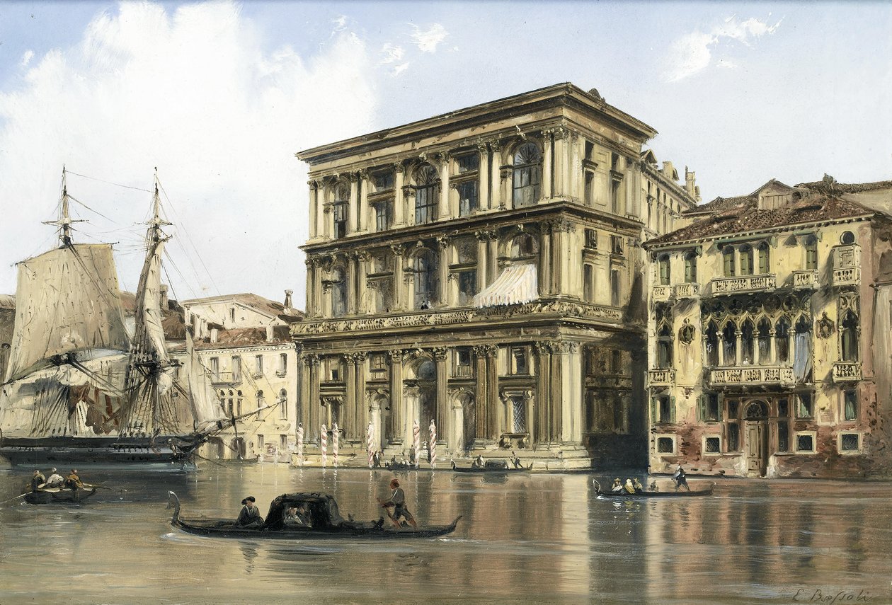 Na Canale Grande autorstwa Carlo Bossoli