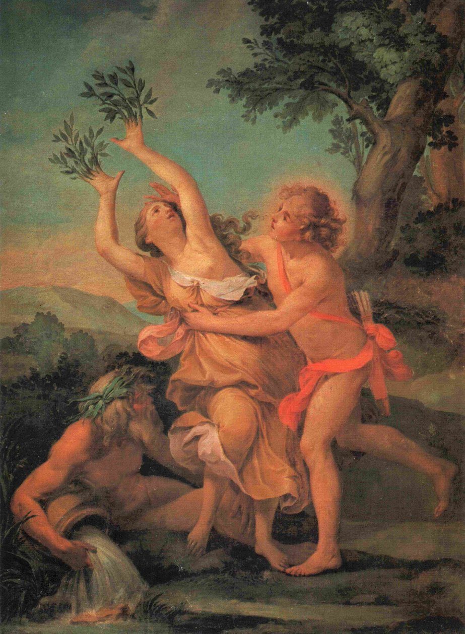 Metamorfoza Daphne, fresk Carlo Cignaniego w Palazzo del Giardino (Parma) autorstwa Carlo Cignani