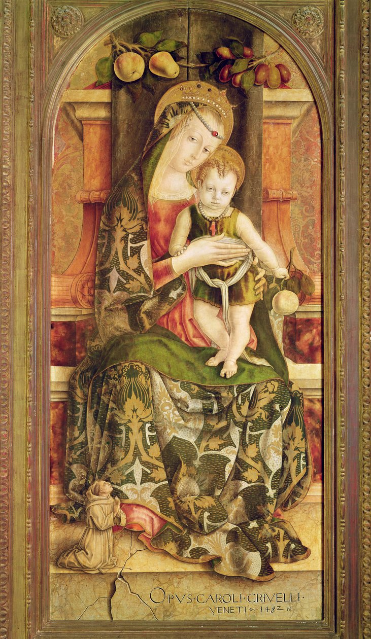 Dziewica z Dzieciątkiem, 1482 autorstwa Carlo Crivelli