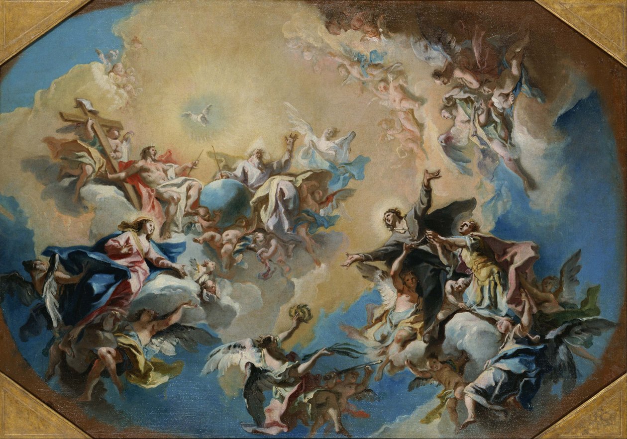 Gloryfikacja św. Feliksa i św. Adaukta autorstwa Carlo Innocenzo Carlone
