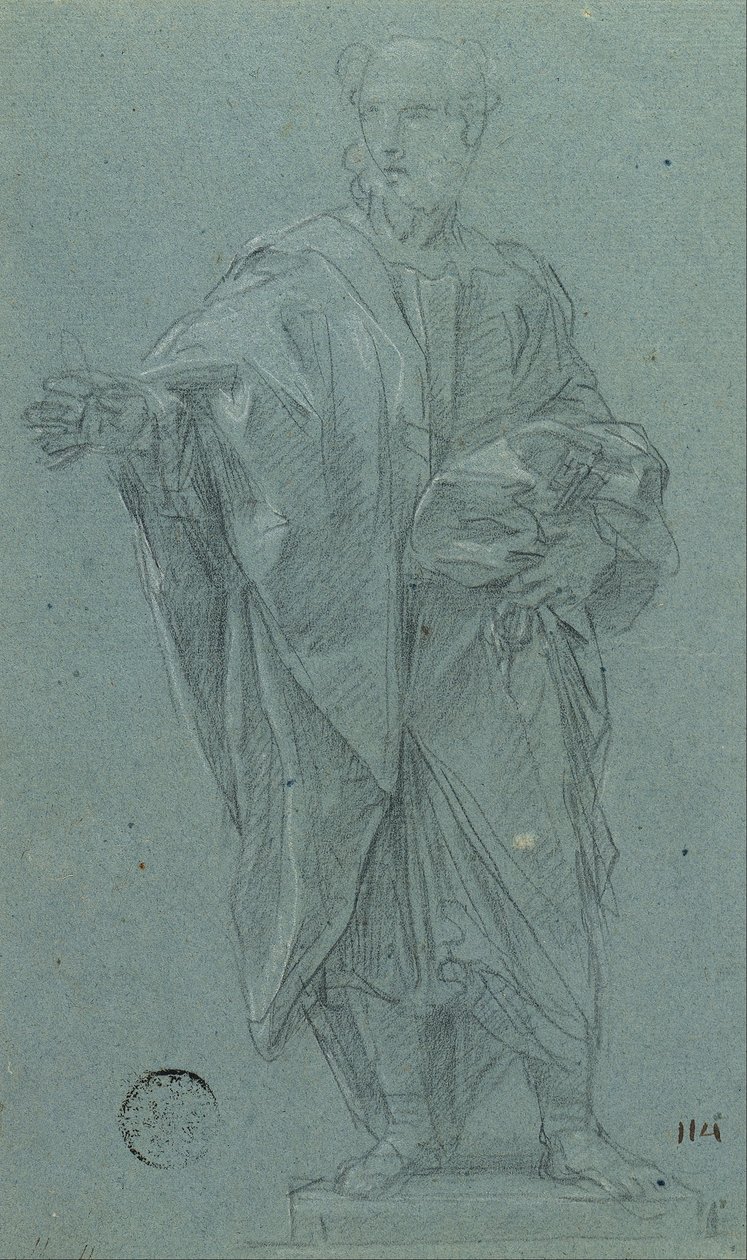 Studiuj dla posągu Apostoła Piotra autorstwa Carlo Maratta or Maratti