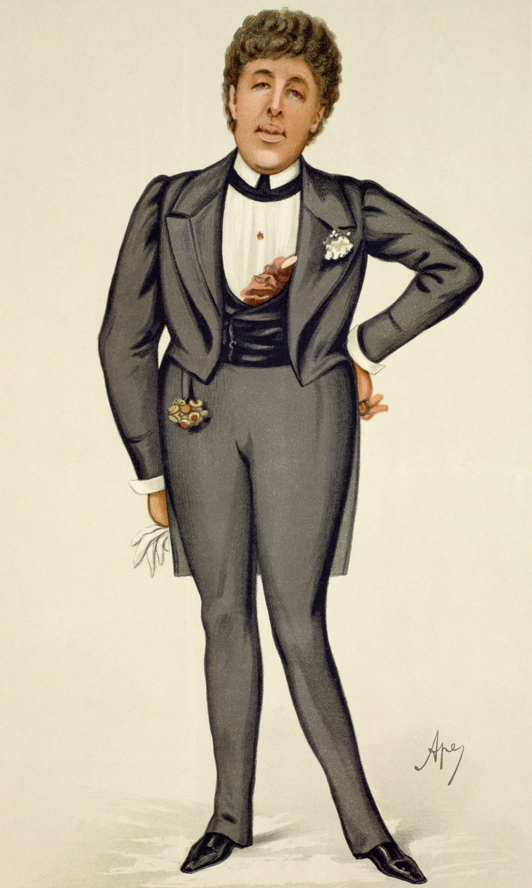Oscar Wilde (1854-1900) kreskówka z „Vanity Fair”, 1884 autorstwa Carlo Pellegrini