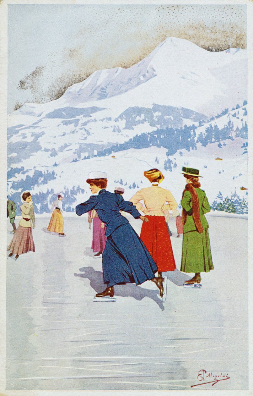 Lodowisko w Montanie autorstwa Carlo Pellegrini