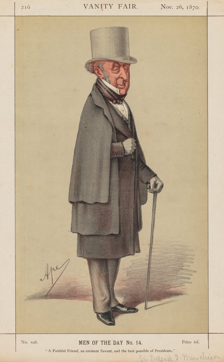 Vanity Fair: Men of the Day nr 14 „Wierny przyjaciel, wybitny uczony i najlepszy z możliwych prezydentów” autorstwa Carlo (Ape) Pellegrini
