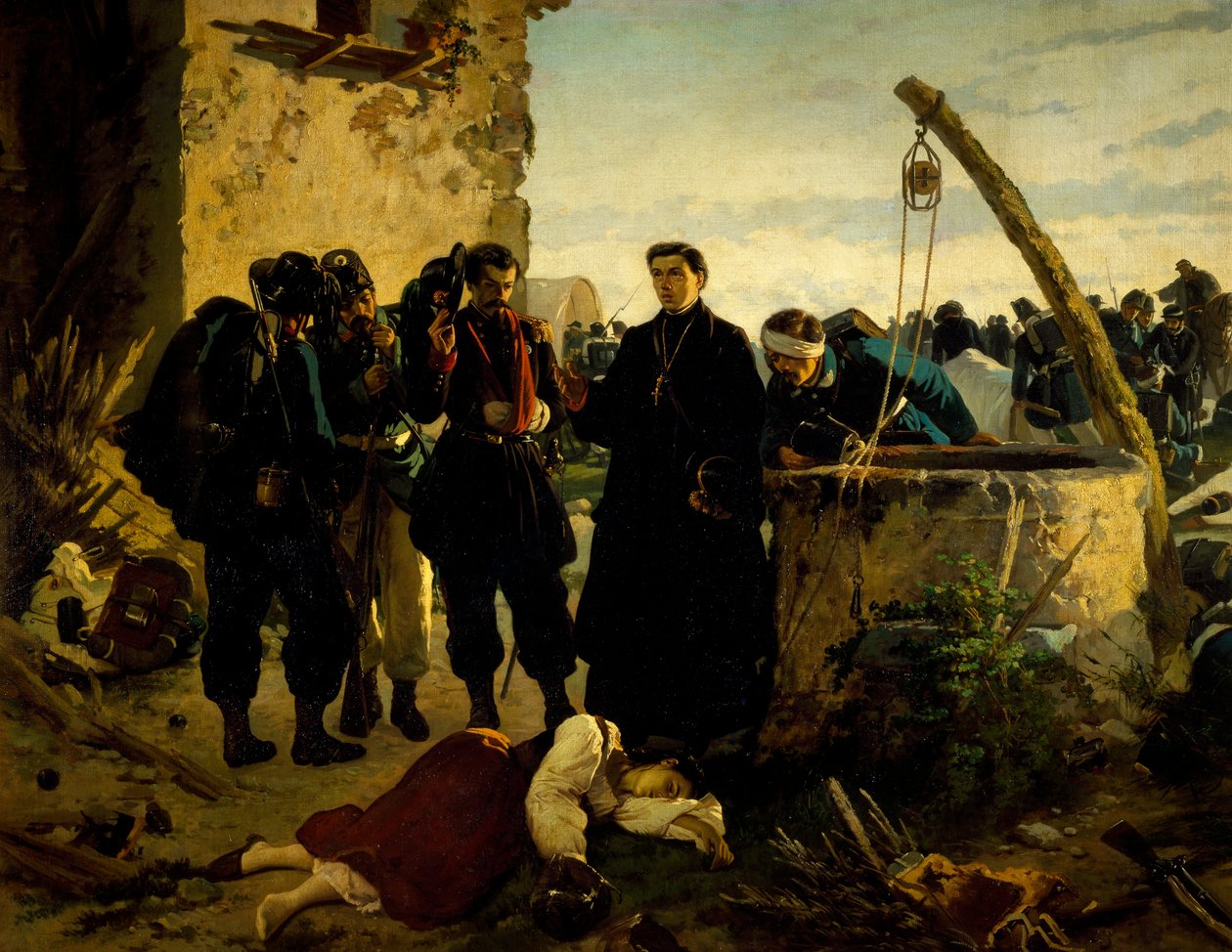 Anna Cuminello znaleziona martwe dni po bitwie pod San Martino w 1859 roku, Carlo Ademollo (1825-1911) autorstwa Carlo Ademollo
