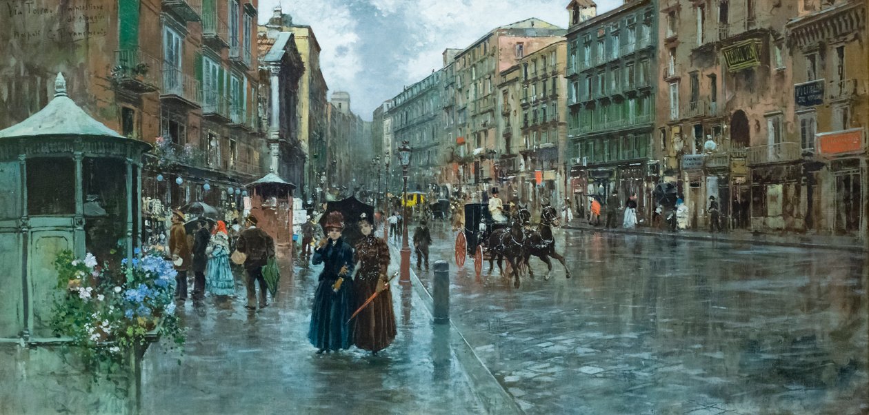 Neapol przez Toledo: zapowiada się deszcz autorstwa Carlo Brancaccio