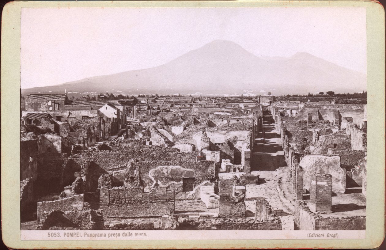 Panorama Pompejów, ok. 1880 r. (zdjęcie) autorstwa Carlo Brogi