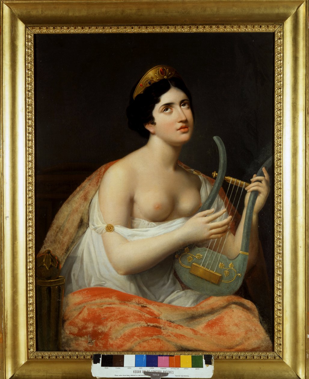Portret Antonietty Fagnani Arese (1778-1847), ukochanej kobiety włoskiego poety Ugo Foscolo (1778-1827). Obraz Carlo Bruni XIX wiek autorstwa Carlo Bruni