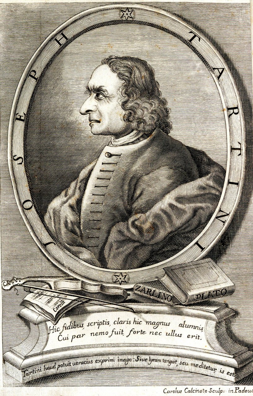 Portret skrzypka i kompozytora Giuseppe Tartiniego 1692-1770, początek lat 60. XVIII wieku. autorstwa Carlo Calcinotto