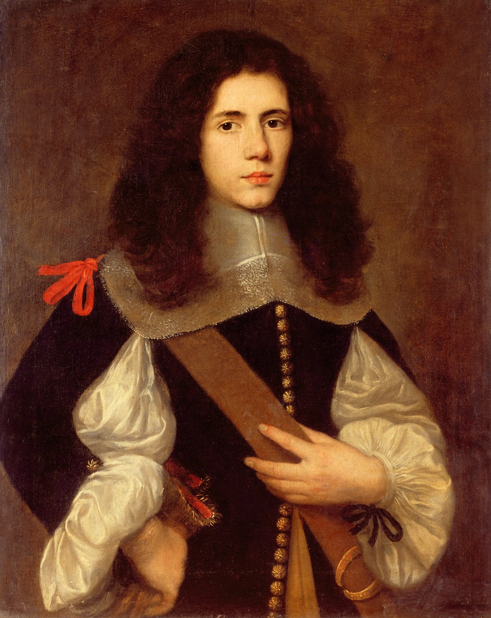 Portret młodego dżentelmena w czarnym, przecinanym dublecie autorstwa Carlo Ceresa