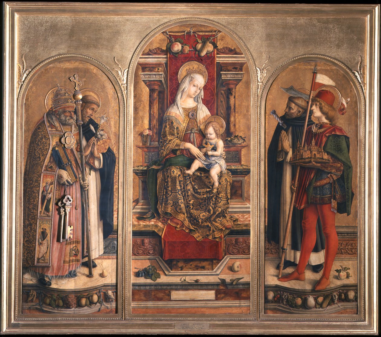 Camerino Tryptich (Tryptich św Domenico) autorstwa Carlo Crivelli