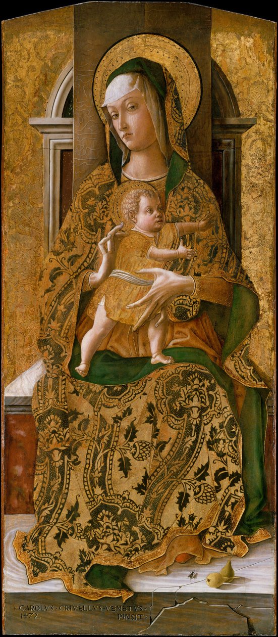 Madonna z Dzieciątkiem na tronie autorstwa Carlo Crivelli