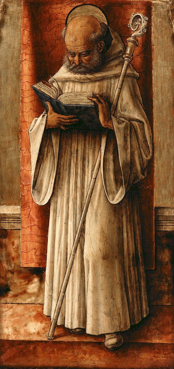 Św. Benedykt, c. 1490 autorstwa Carlo Crivelli