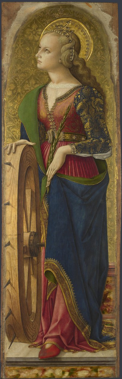 Święta Katarzyna Aleksandryjska, 1476 autorstwa Carlo Crivelli