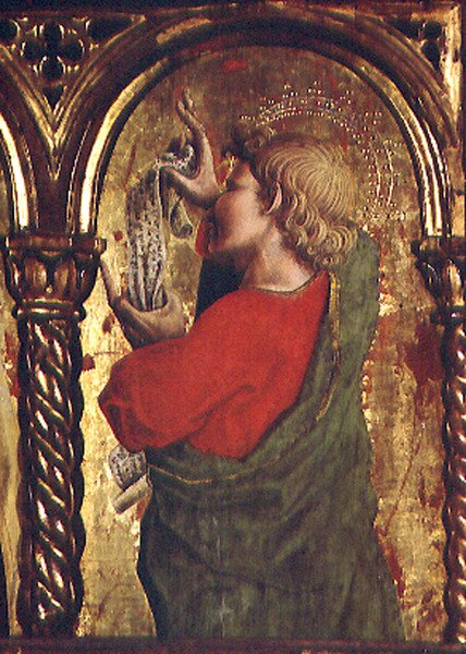 Św. Jan Ewangelista, fragment z poliptyku Sant