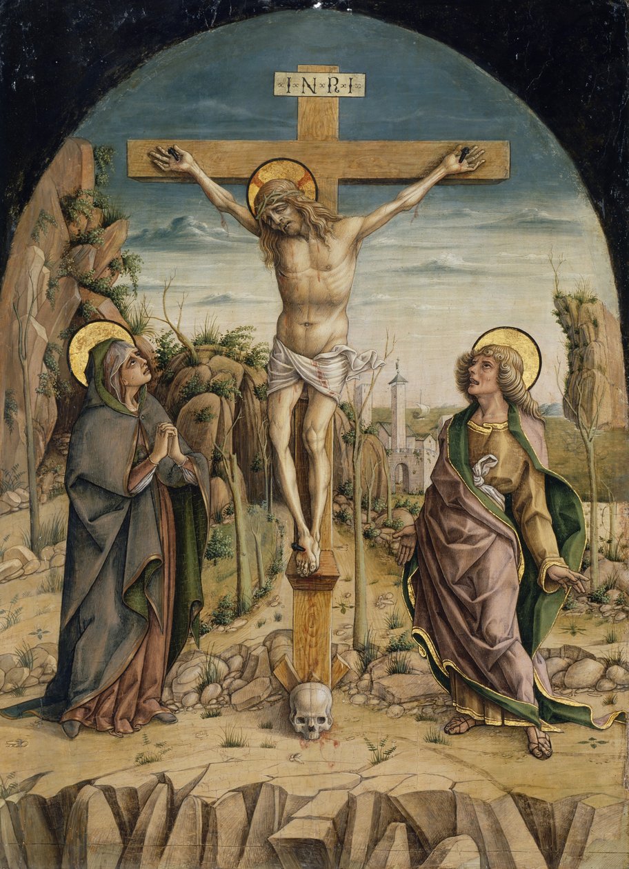 Ukrzyżowanie, ok.1487 autorstwa Carlo Crivelli