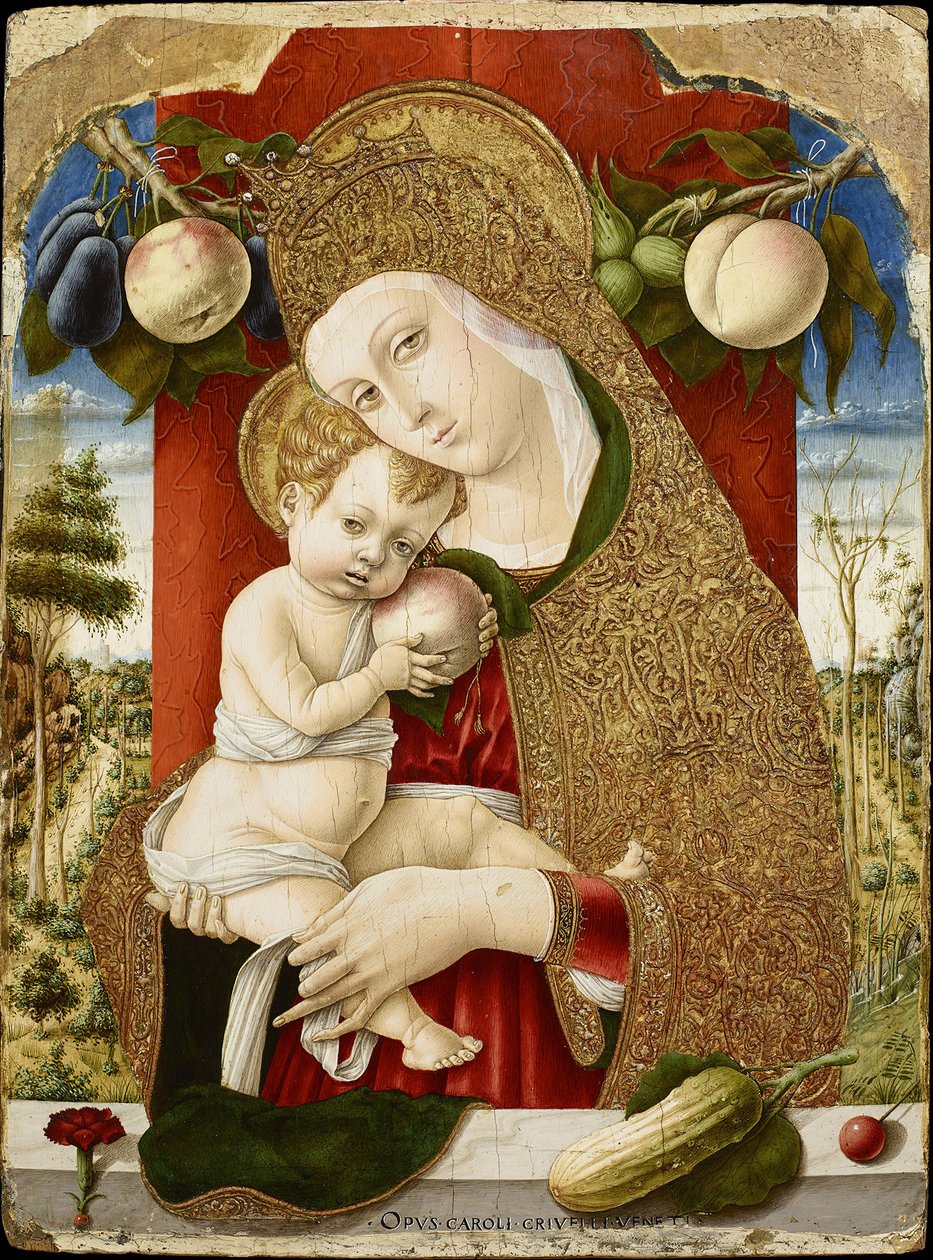 Dziewica z Dzieciątkiem, 1482-1483 autorstwa Carlo Crivelli