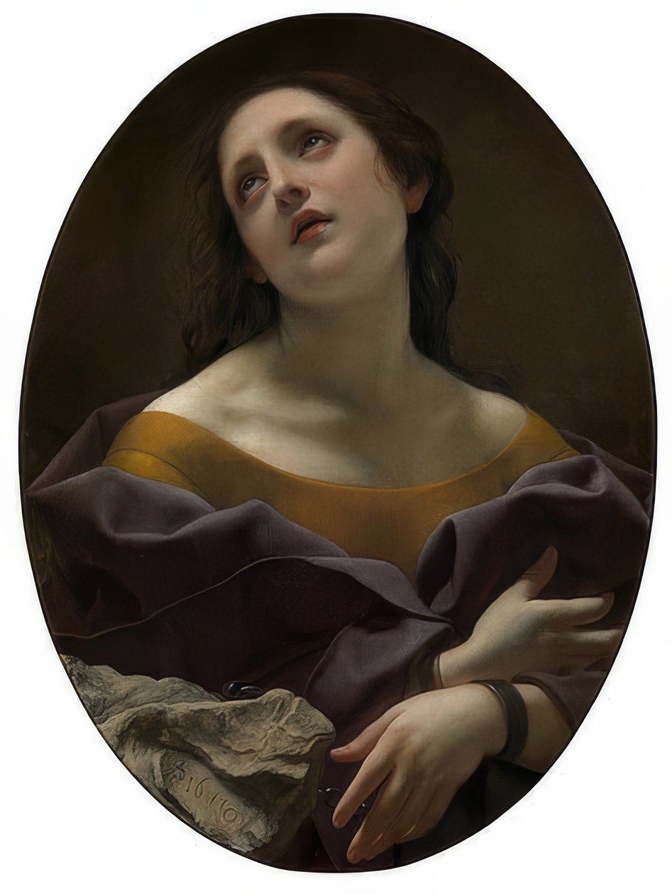 Alegoria cierpliwości. 1677 autorstwa Carlo Dolci