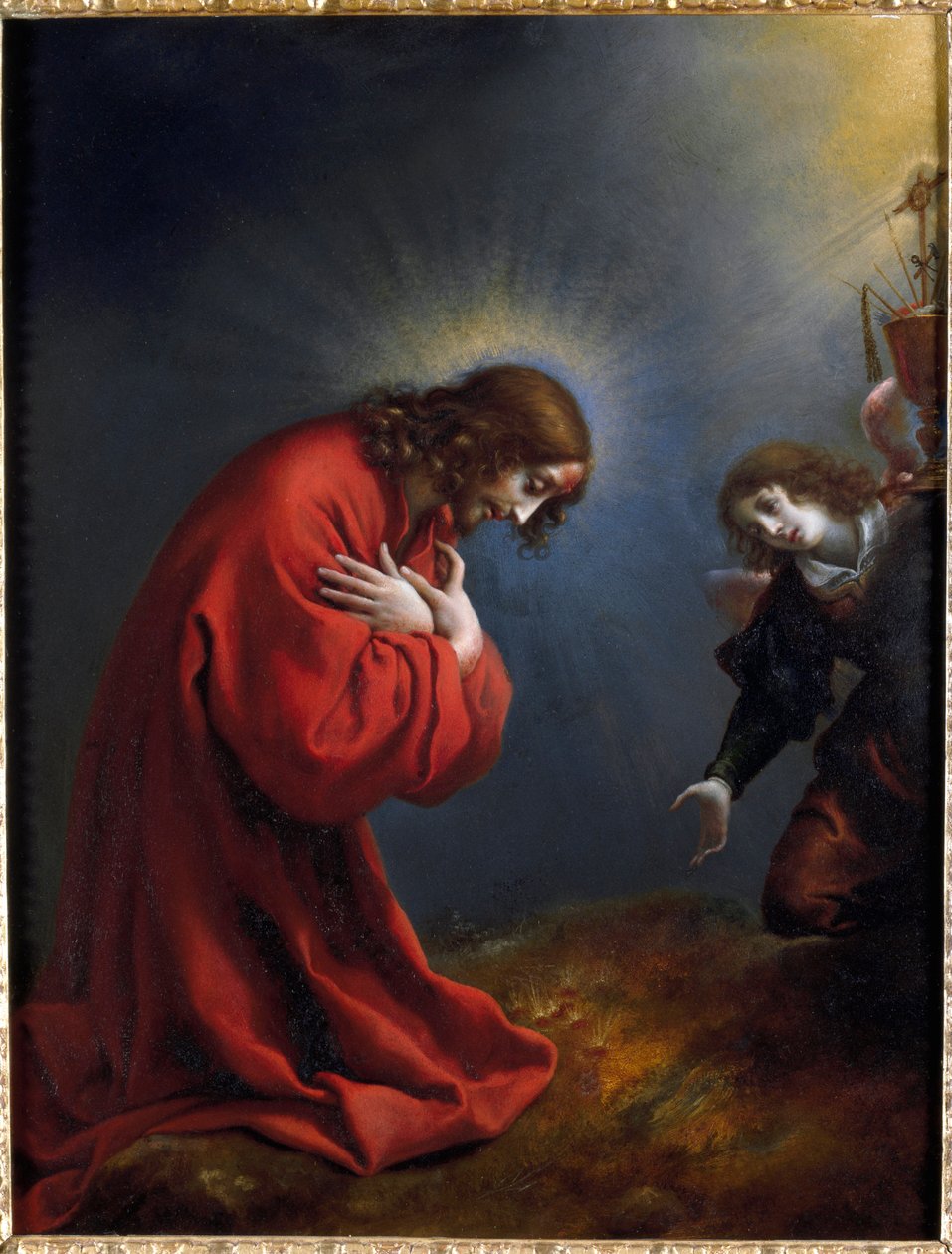 Chrystus w Ogrodzie Oliwnym Obraz Carlo Dolci (1616-1686) Genes z XVII wieku, Musei di Strada Nuova (ex Palazzo Rosso) autorstwa Carlo Dolci