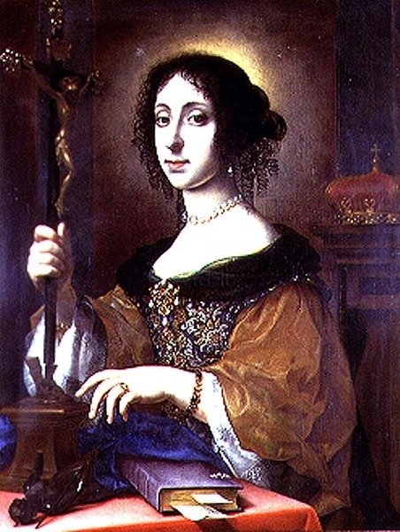 Portret Claudii Felicity, żony Leopolda I z Austrii autorstwa Carlo Dolci