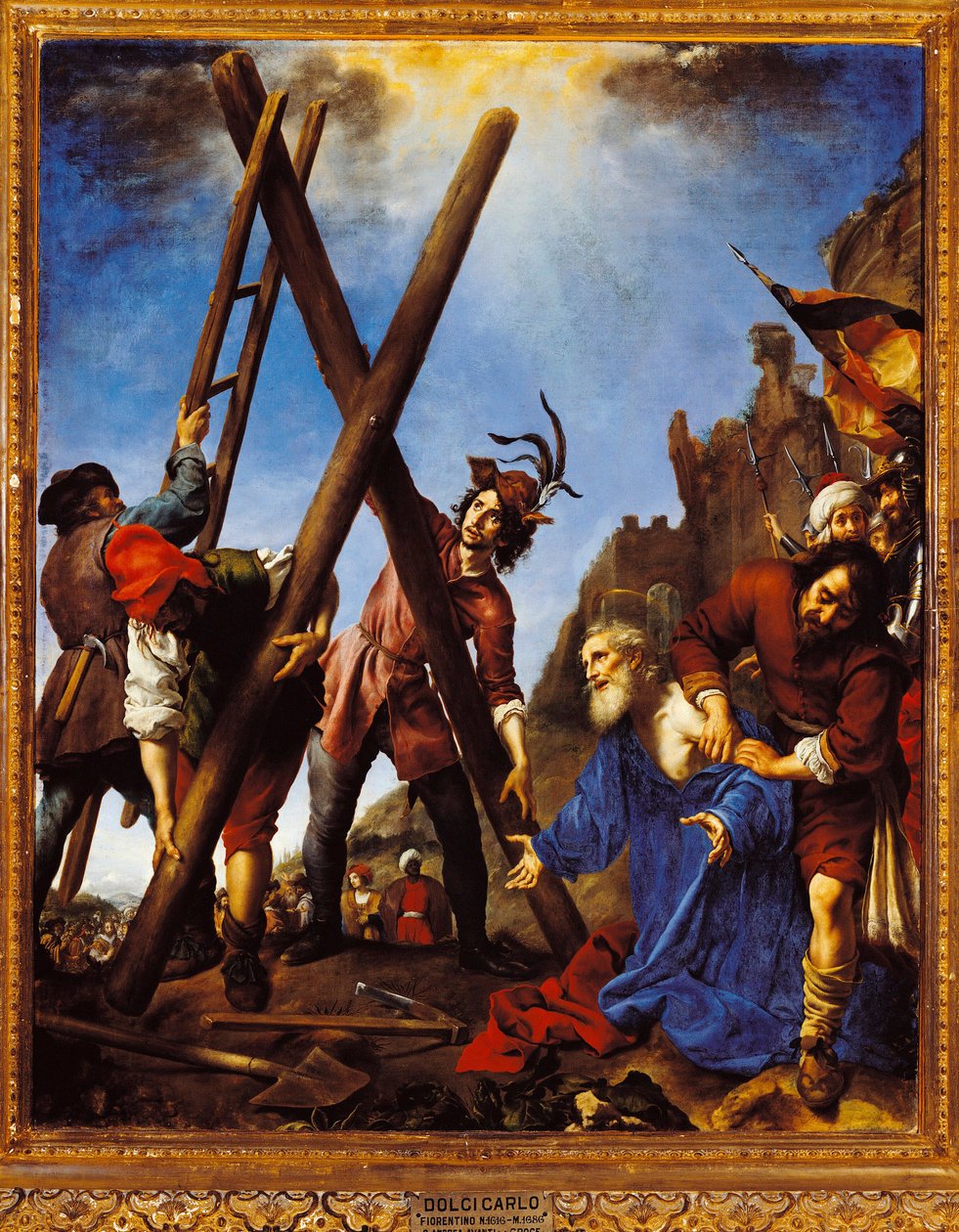 Święty Andrzej przed krzyżem Obraz Carlo Dolci (1616-1686) XVII-wieczna Florencja, Palazzo Pitti Galleria Palatina autorstwa Carlo Dolci