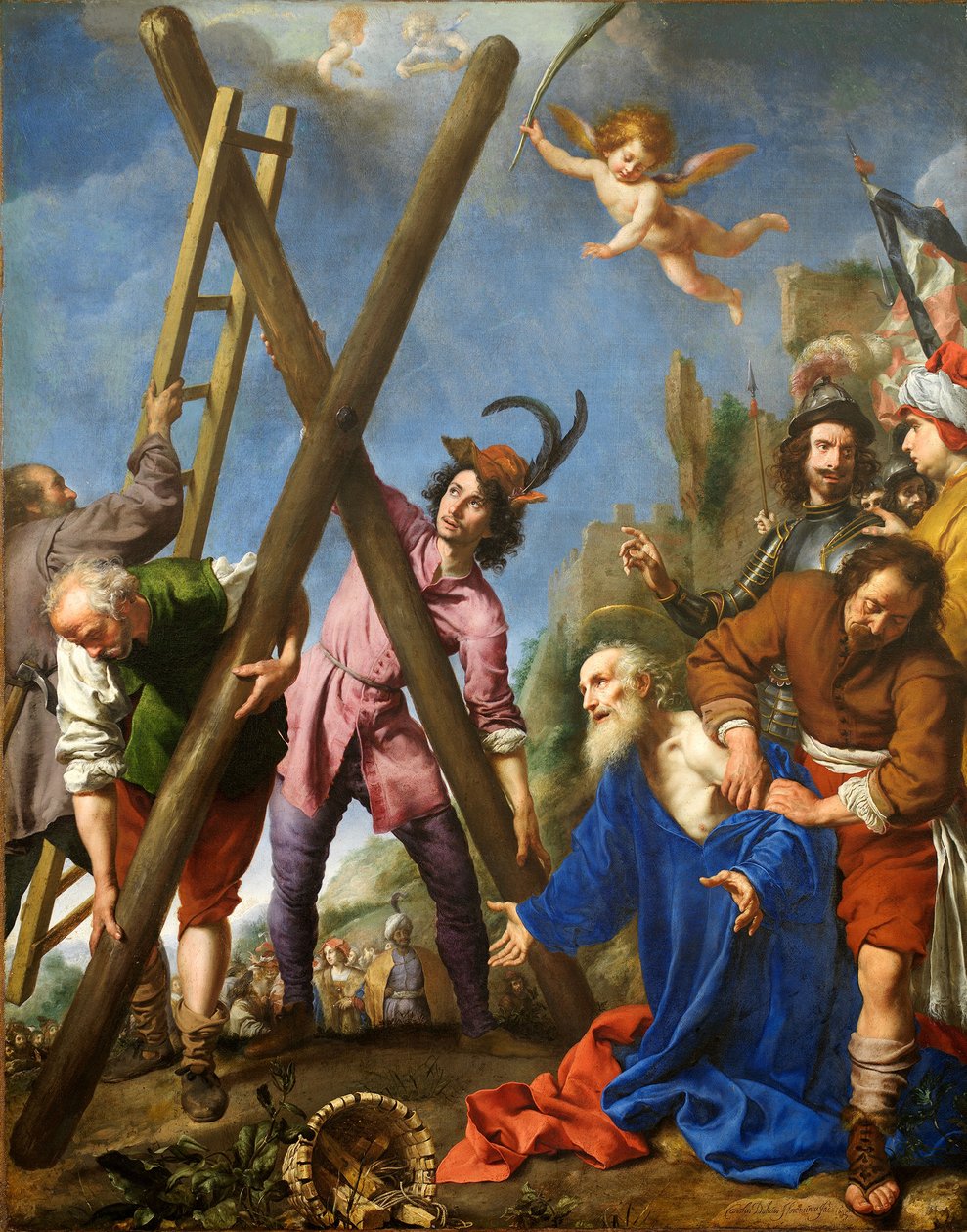 Św. Andrzej modlący się przed męczeńską śmiercią, 1643 autorstwa Carlo Dolci