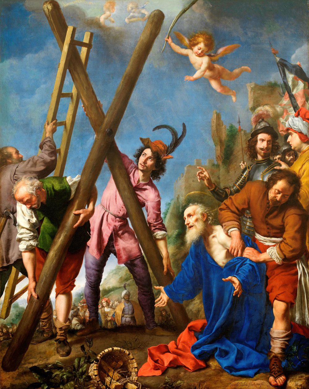 Św. Andrzej modlący się przed męczeńską śmiercią, 1643 r. autorstwa Carlo Dolci