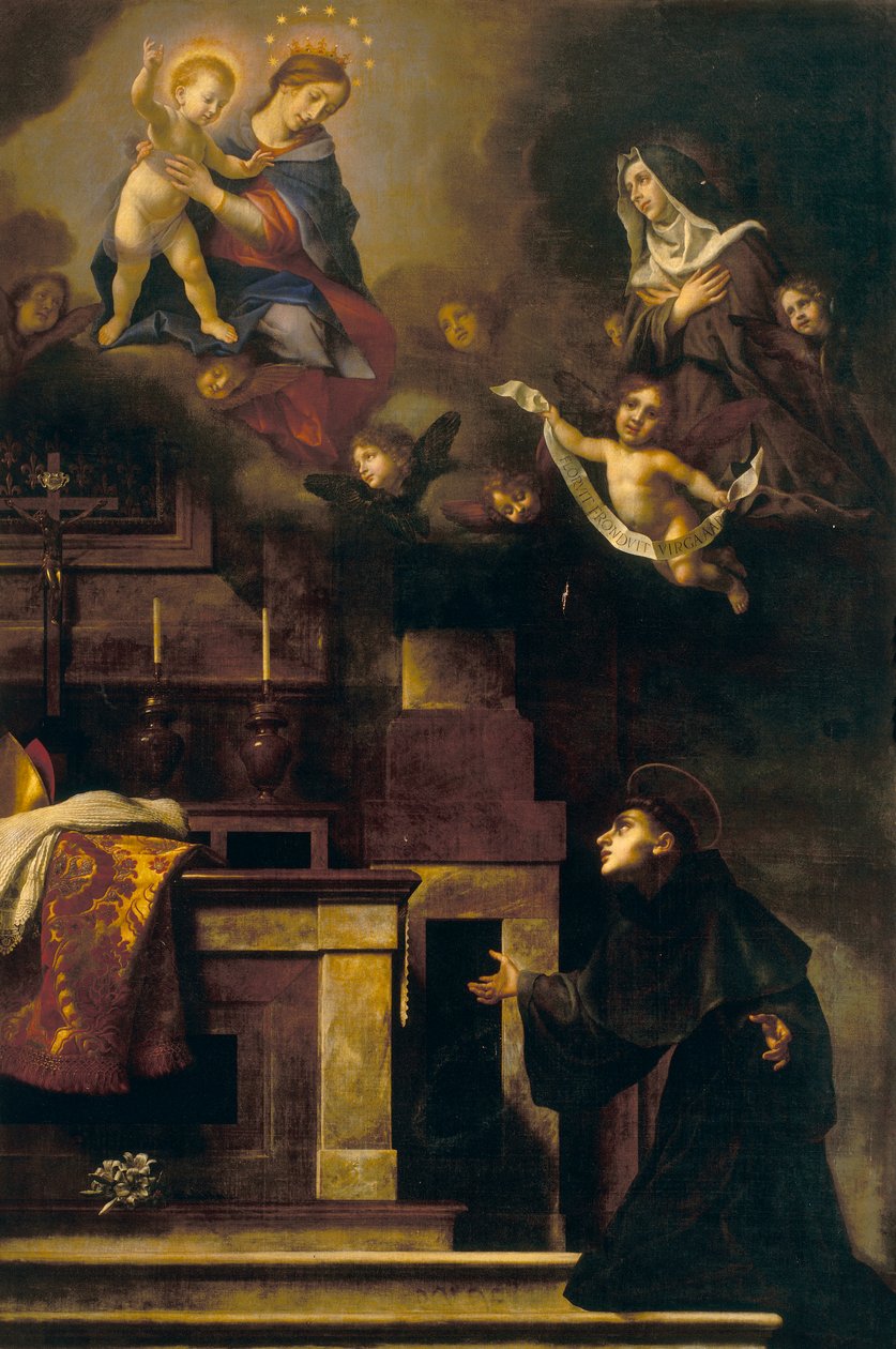 Św. Ludwik z Tuluzy i Dziewica autorstwa Carlo Dolci