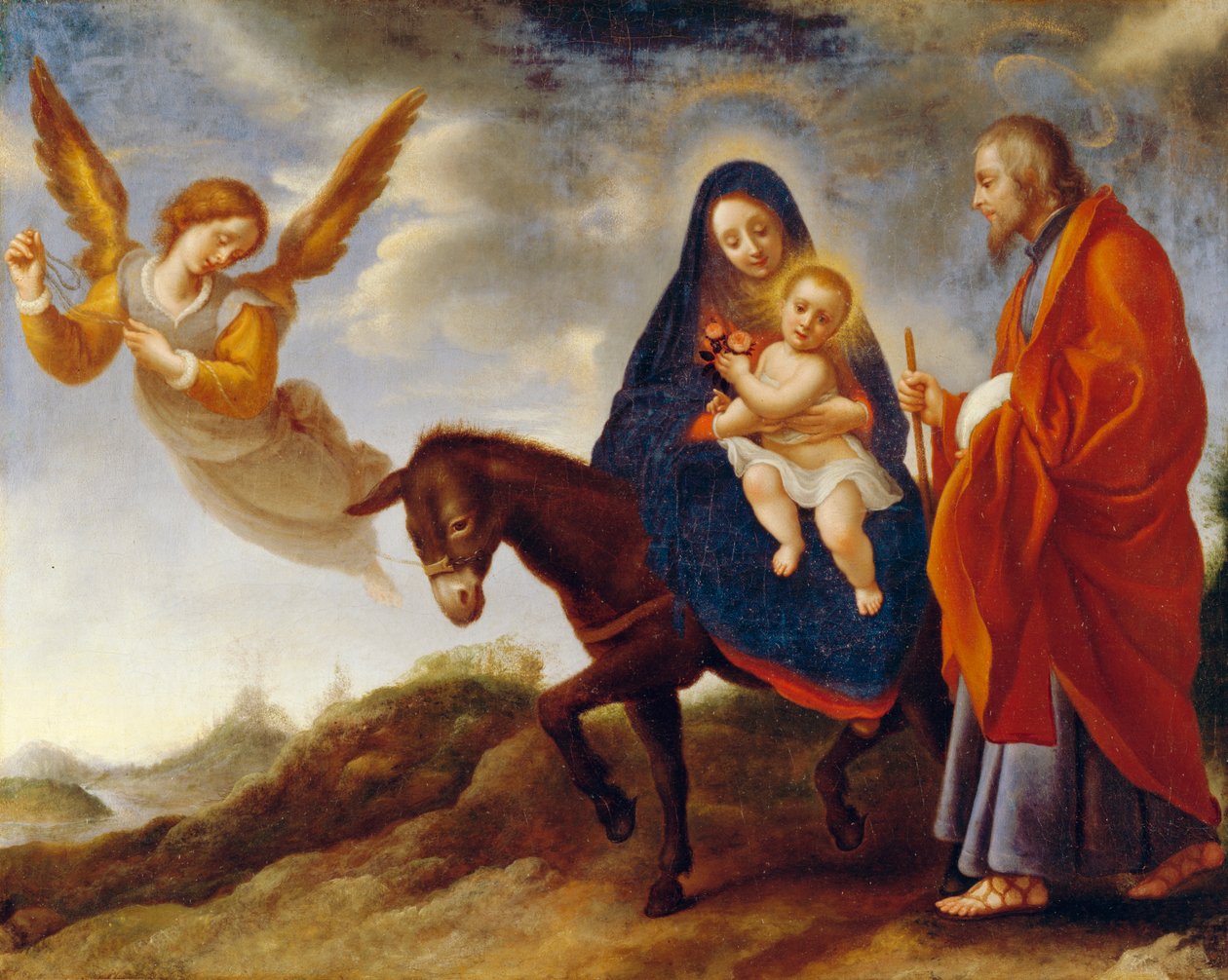 Ucieczka do Egiptu, ok. 164850 autorstwa Carlo Dolci