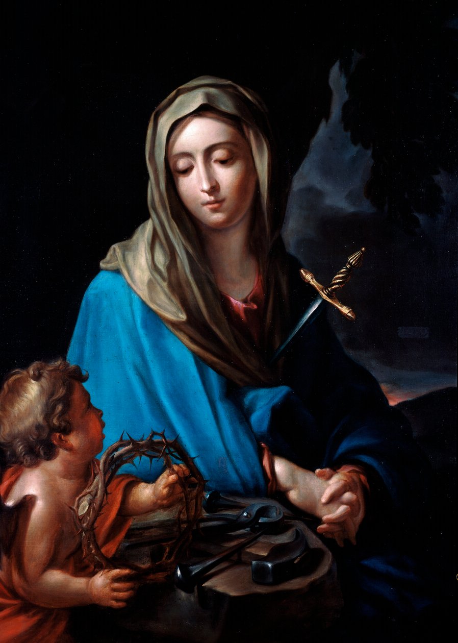 Panna Bólowa Obraz Carlo Dolci (1616-1686) Rzym XVII w., kościół Najświętszego Serca autorstwa Carlo Dolci