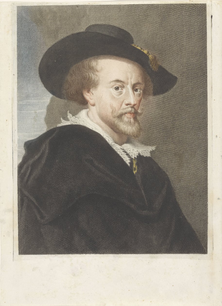 Portret artysty Petera Paula Rubensa Portrety artystów (tytuł serii) autorstwa Carlo Gregori (attributed to)