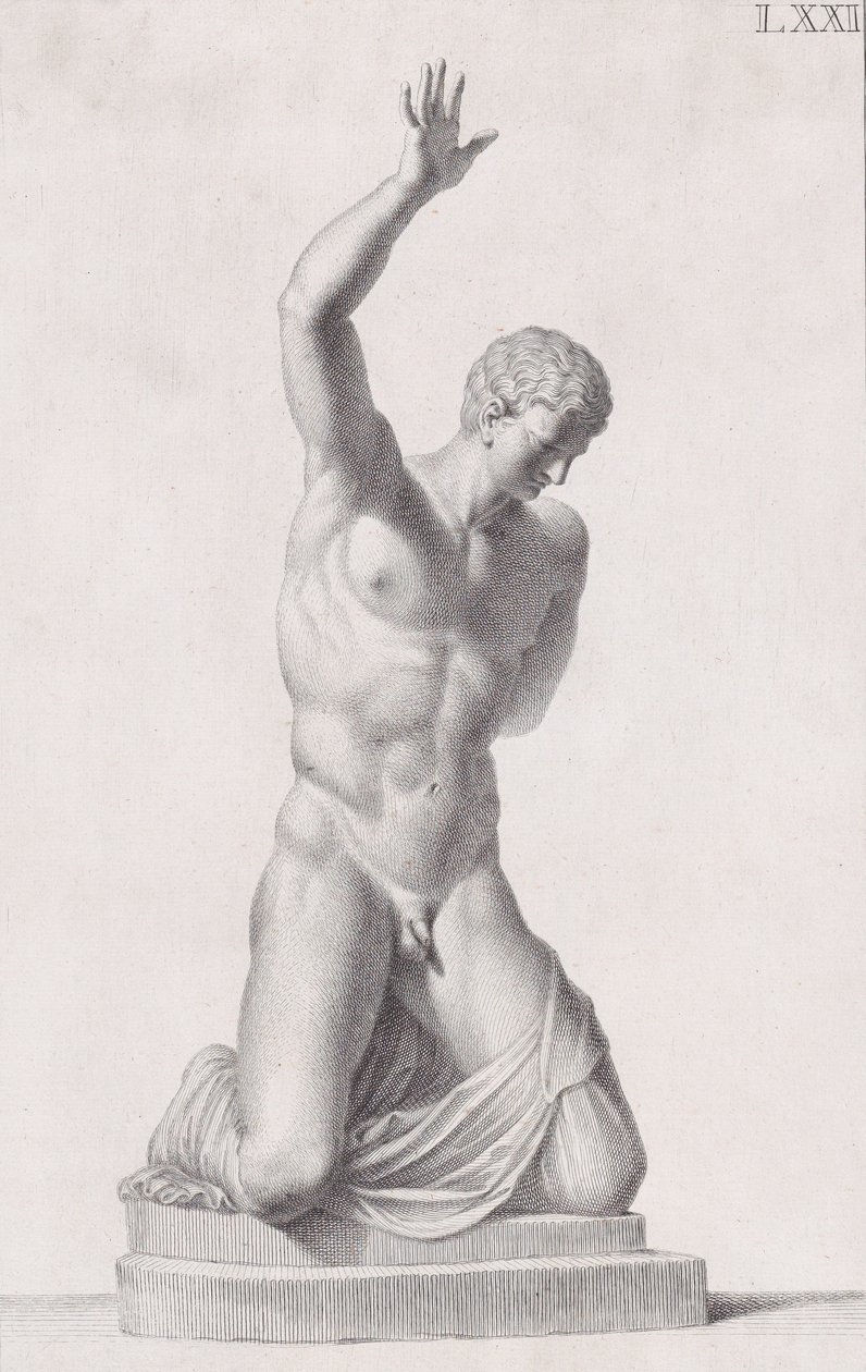Posąg Narcyza, 1734 autorstwa Carlo Gregori