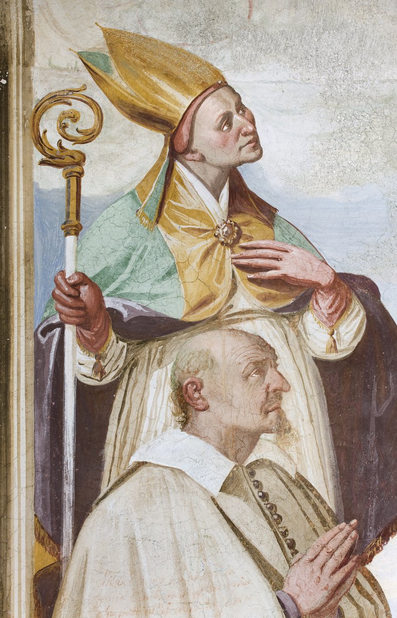 Koronacja Matki Boskiej (fresk) (detal 3498781) autorstwa Carlo Innocenzo Carloni