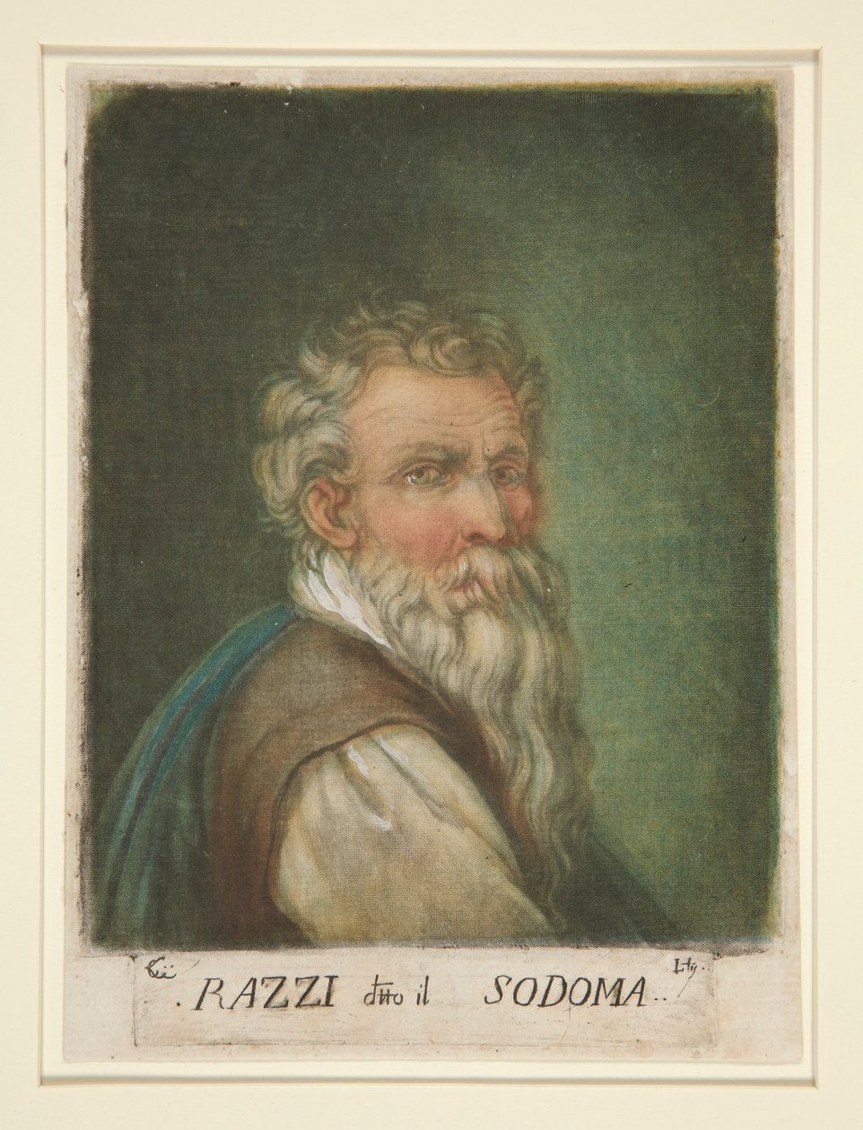 (Portret) G. A. Bazzi, znanego jako Il Sodoma autorstwa Carlo Lasinio