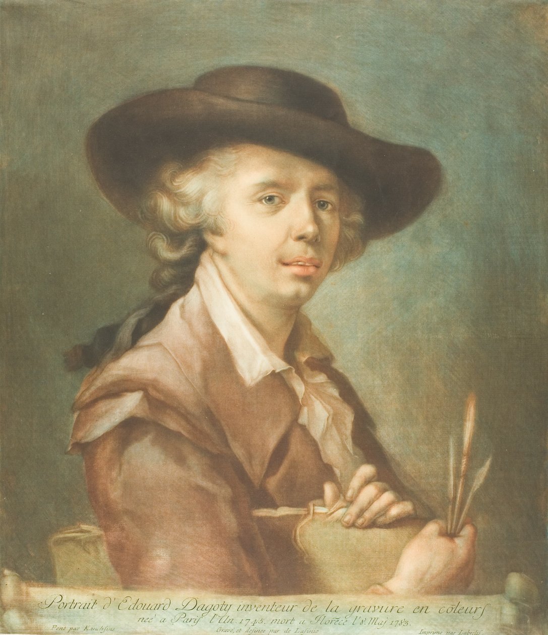 Portret Edouarda Dagoty autorstwa Carlo Lasinio
