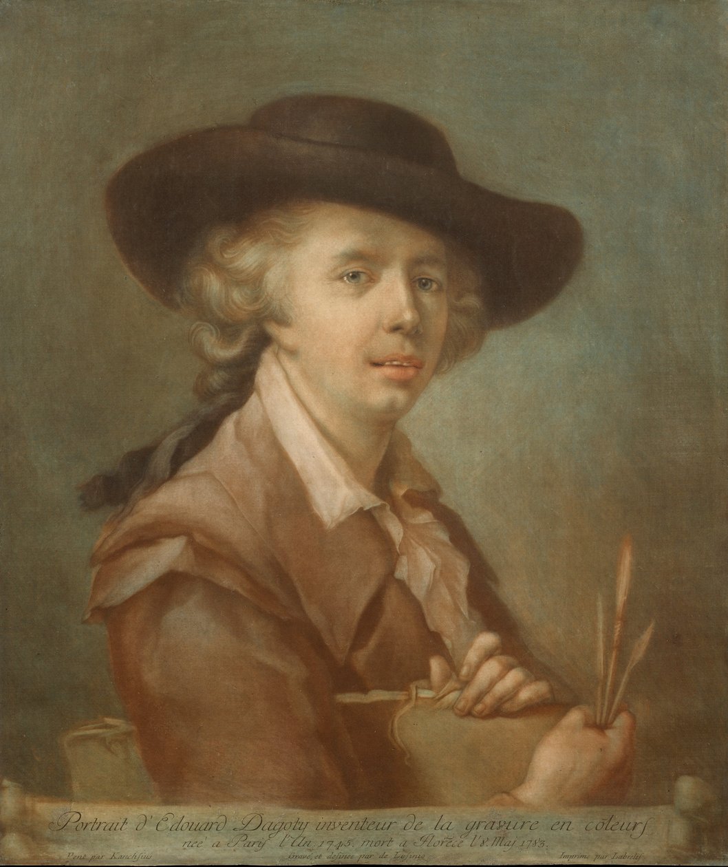 Portret Edouarda Gautier-Dagoty, 1783. autorstwa Carlo Lasinio
