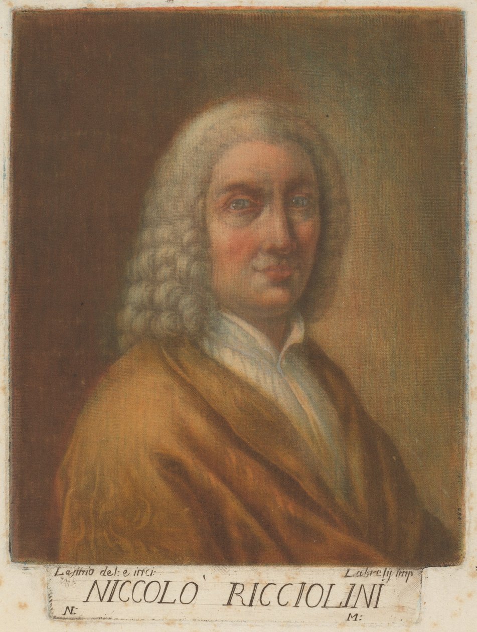Niccolo Ricciolini autorstwa Carlo Lasinio, after Nicolò Ricciolini