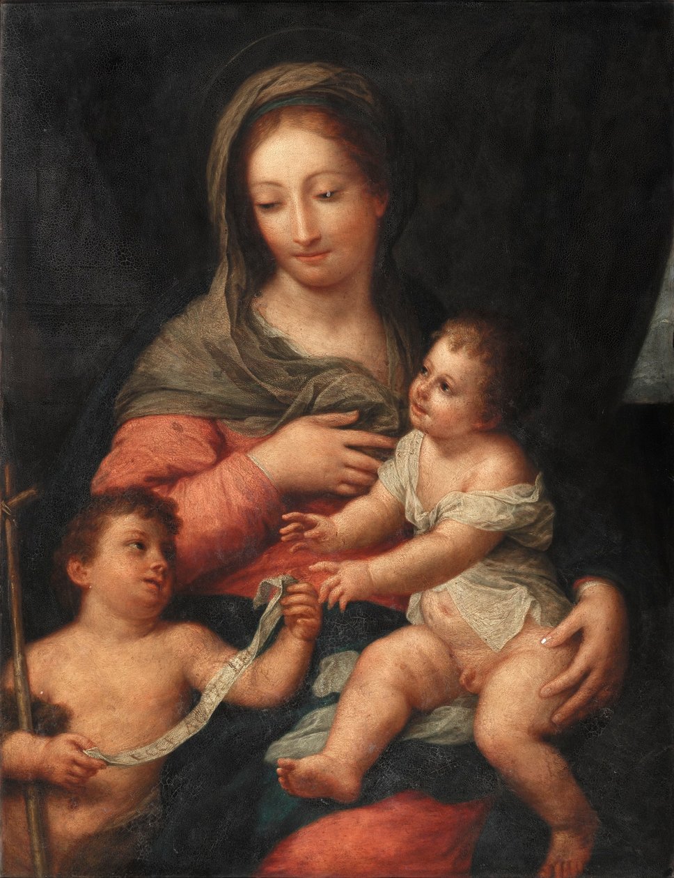 Madonna z Dzieciątkiem i młodym świętym Janem Chrzcicielem autorstwa Carlo Maratta