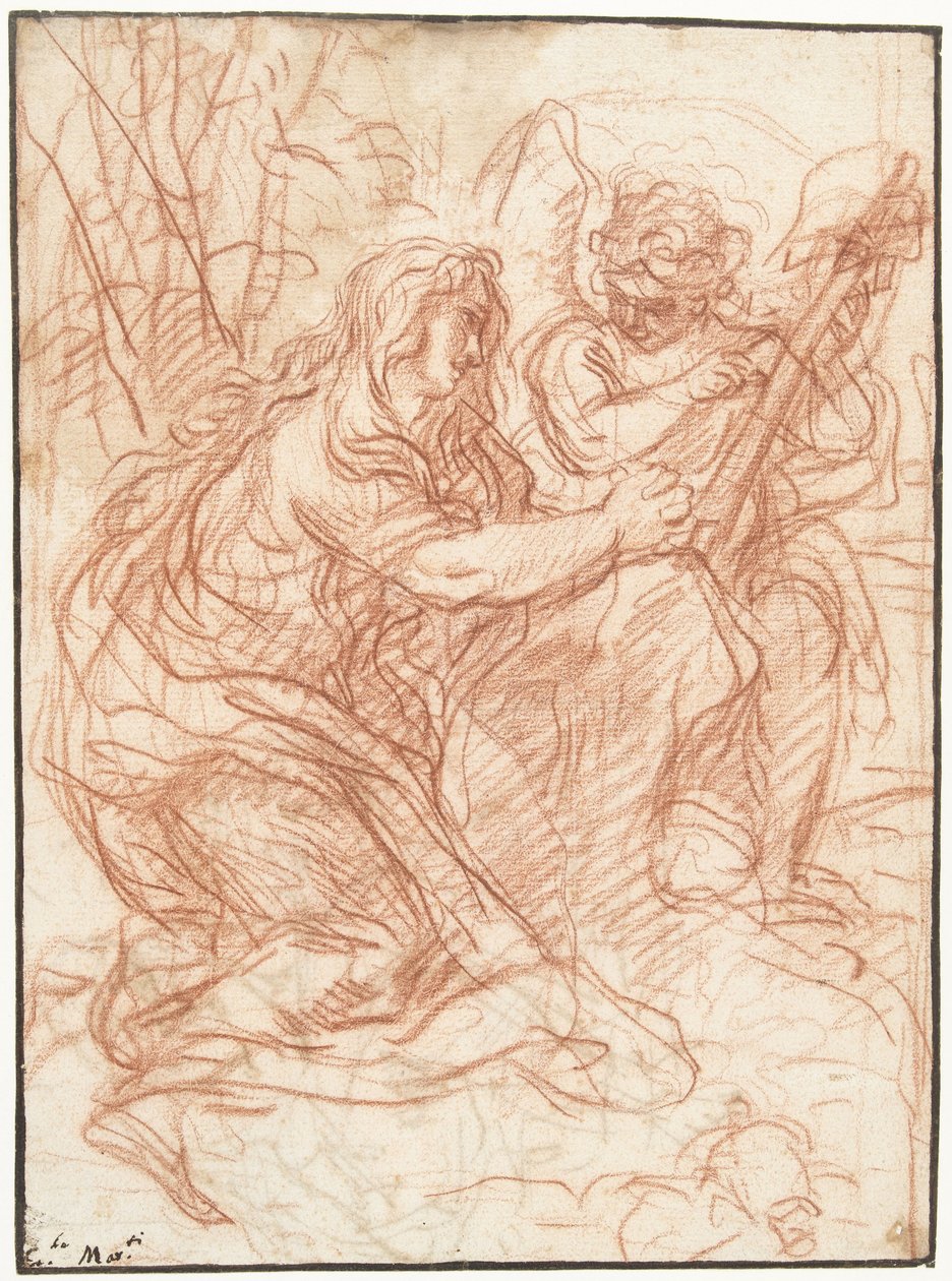 Maria Magdalena adorująca krzyż autorstwa Carlo Maratta