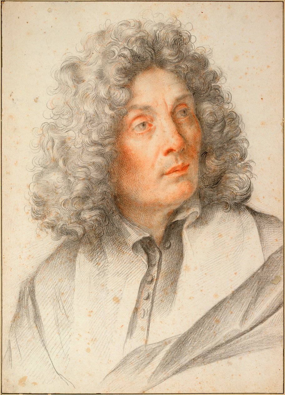„Autoportret” (Autoportret) Sanguine autorstwa Carlo Maratty (1625-1713) ok. 1681-1682 Wymiary 50,5x36,3 cm Albertina, Wiedeń autorstwa Carlo Maratta or Maratti