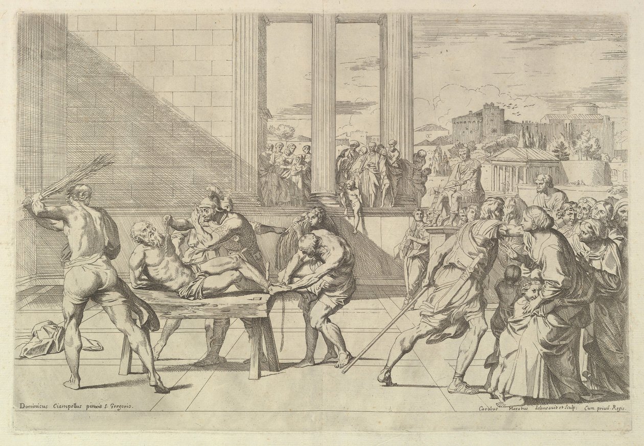 Męczeństwo św. Andrzeja. autorstwa Carlo Maratta or Maratti