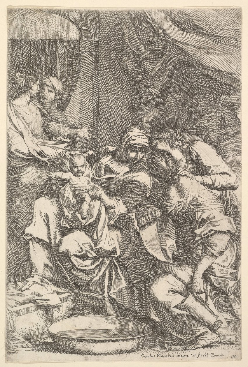 Narodziny Dziewicy. autorstwa Carlo Maratta or Maratti