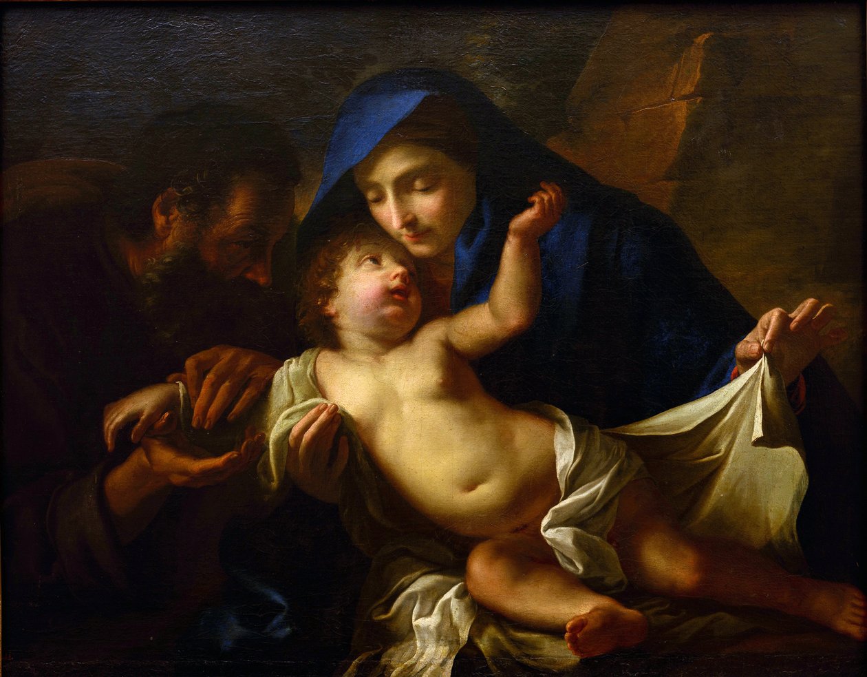 Święta Rodzina par Maratta, Carlo (1625-1713). Olej na płótnie, koniec XVII w., Państwowe Muzeum Sztuki im. A. Radishcheva, Saratów autorstwa Carlo Maratta or Maratti