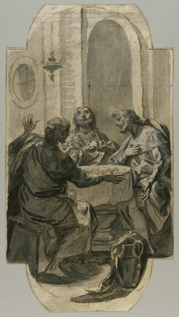 Wieczerza w Emaus autorstwa Carlo Maratti