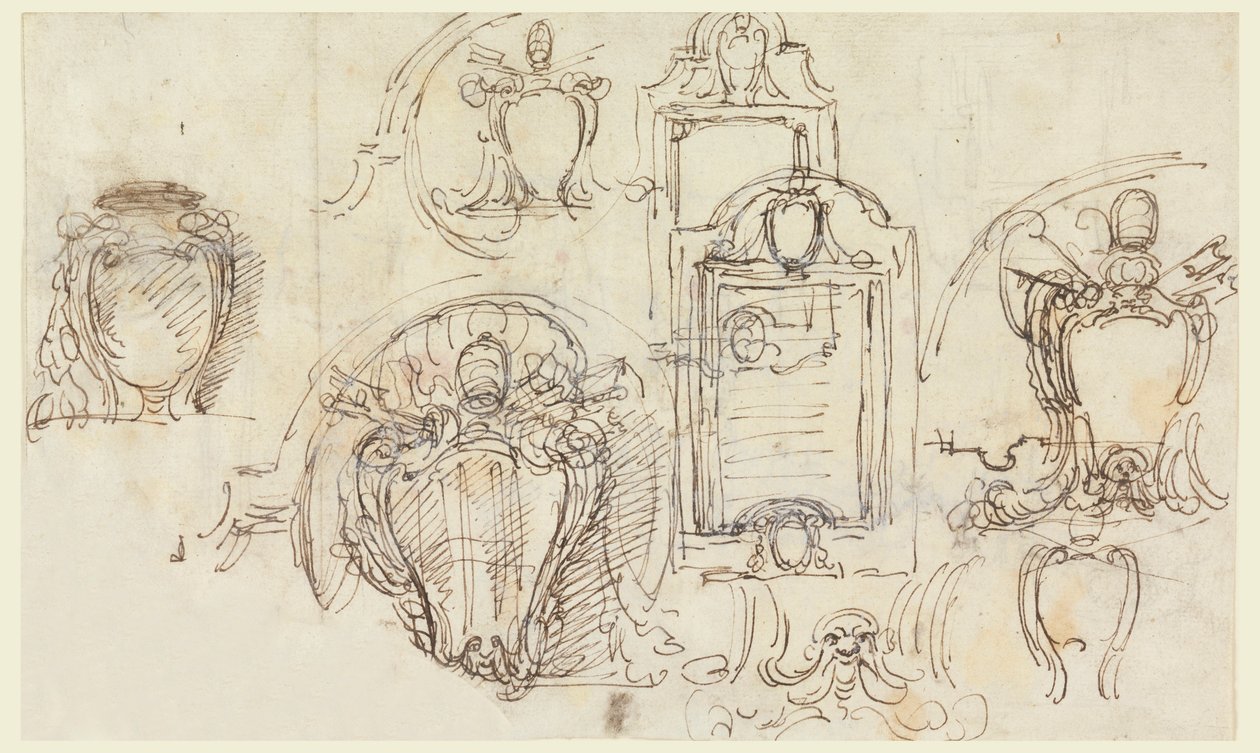 Rysunki, szkice, 1740-58 autorstwa Carlo Marchionni