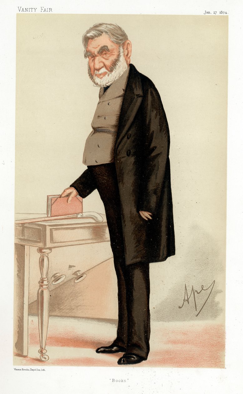 Anthony Panizzi, włoski bibliograf, 1874 autorstwa Carlo Pellegrini