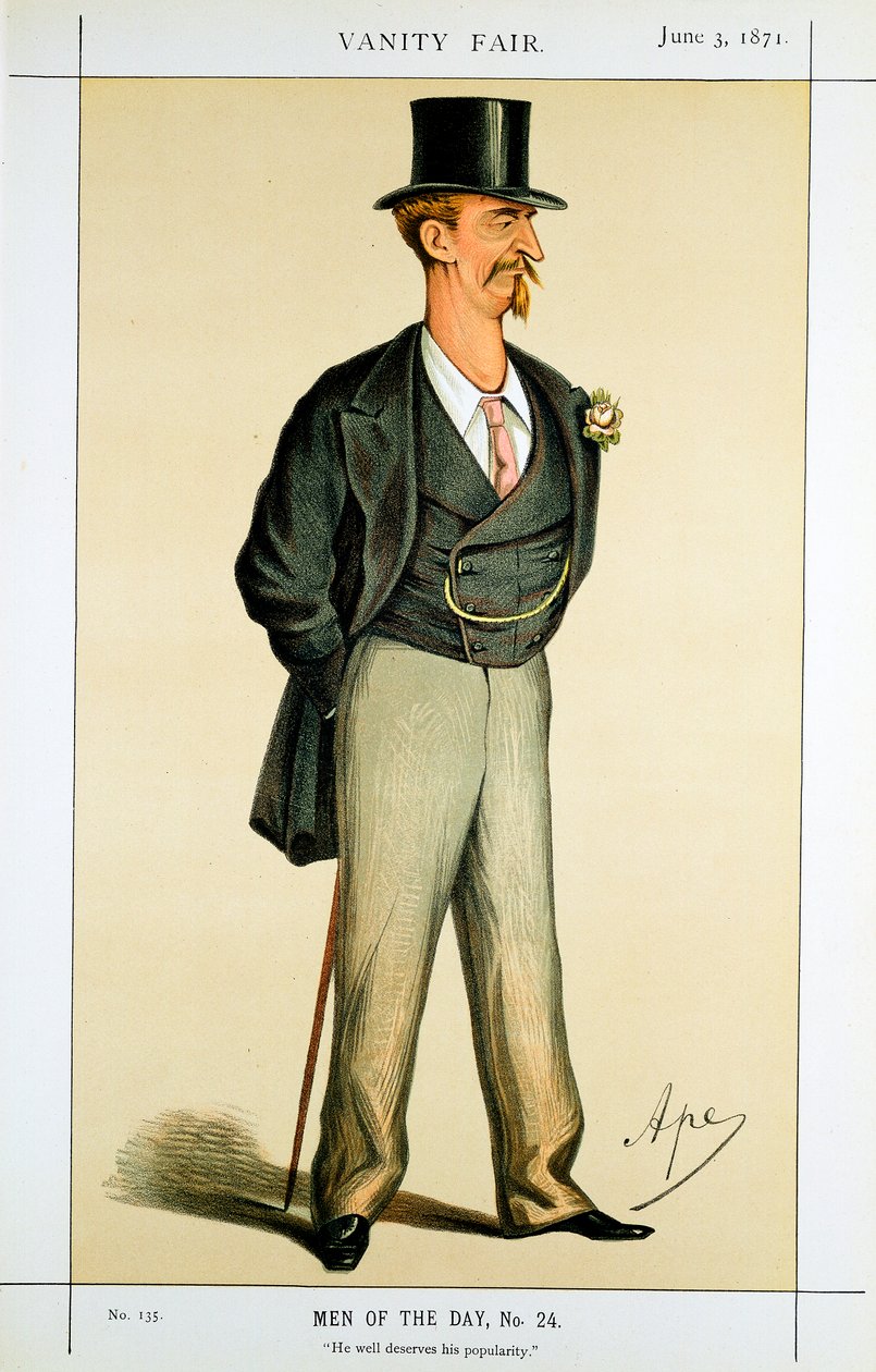 Eyre Massey Shaw, brytyjski strażak, 1871 autorstwa Carlo Pellegrini