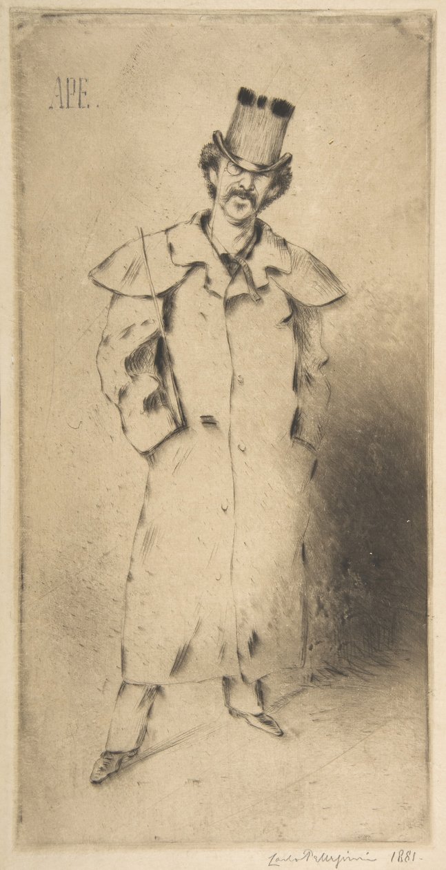 Portret Whistlera, 1881. autorstwa Carlo Pellegrini